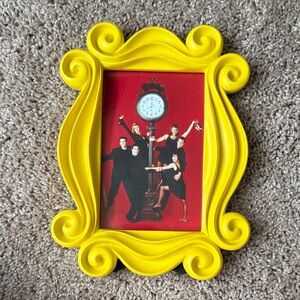 Bright Yellow Decorative Friends Photo Frame